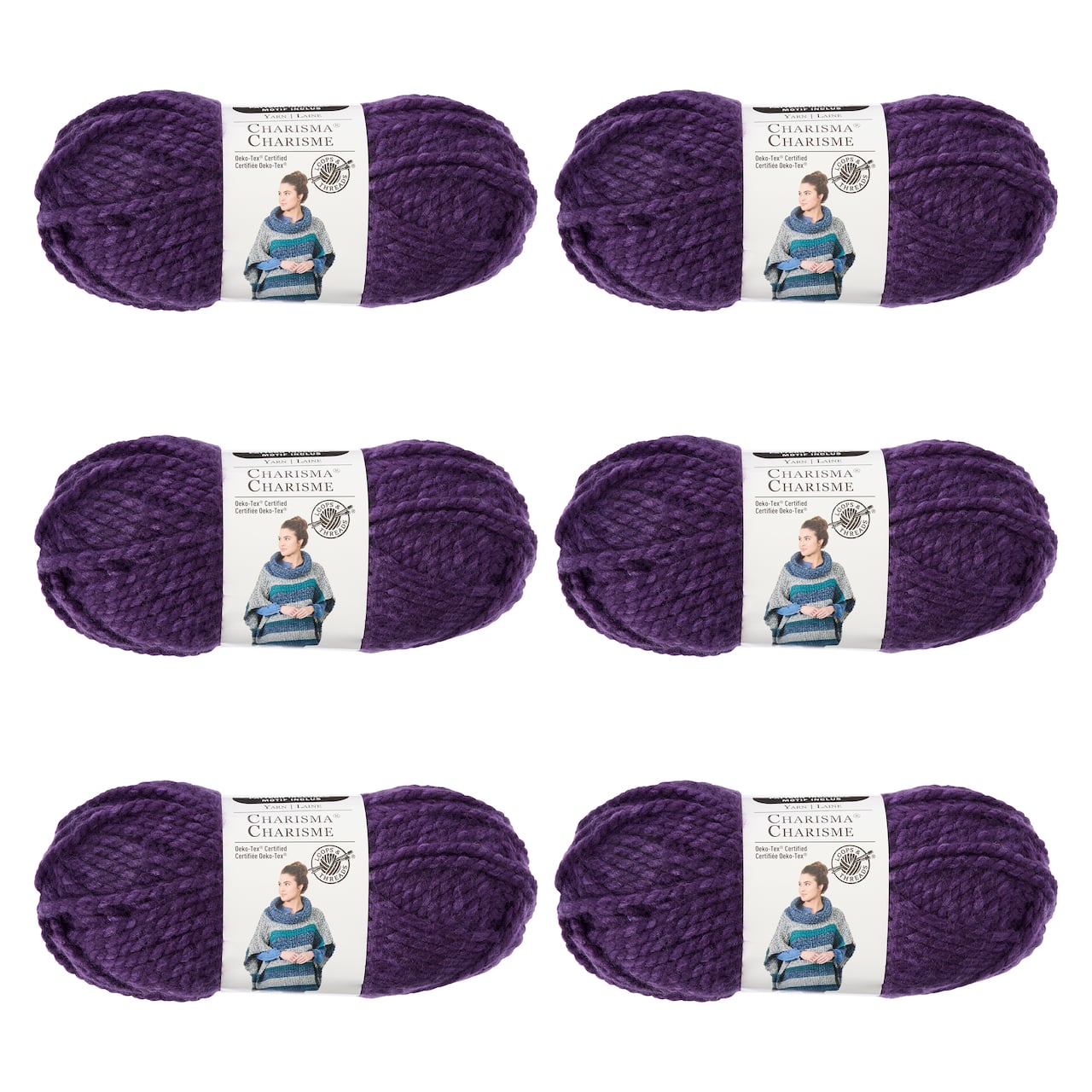 6 Pack: Charisma™ Heather Yarn by Loops & Threads®